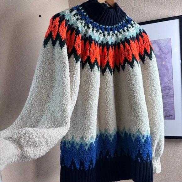 Anthropologie Pilcro Selene Fleece Tunic Pullover | size 1X - Picture 3 of 7